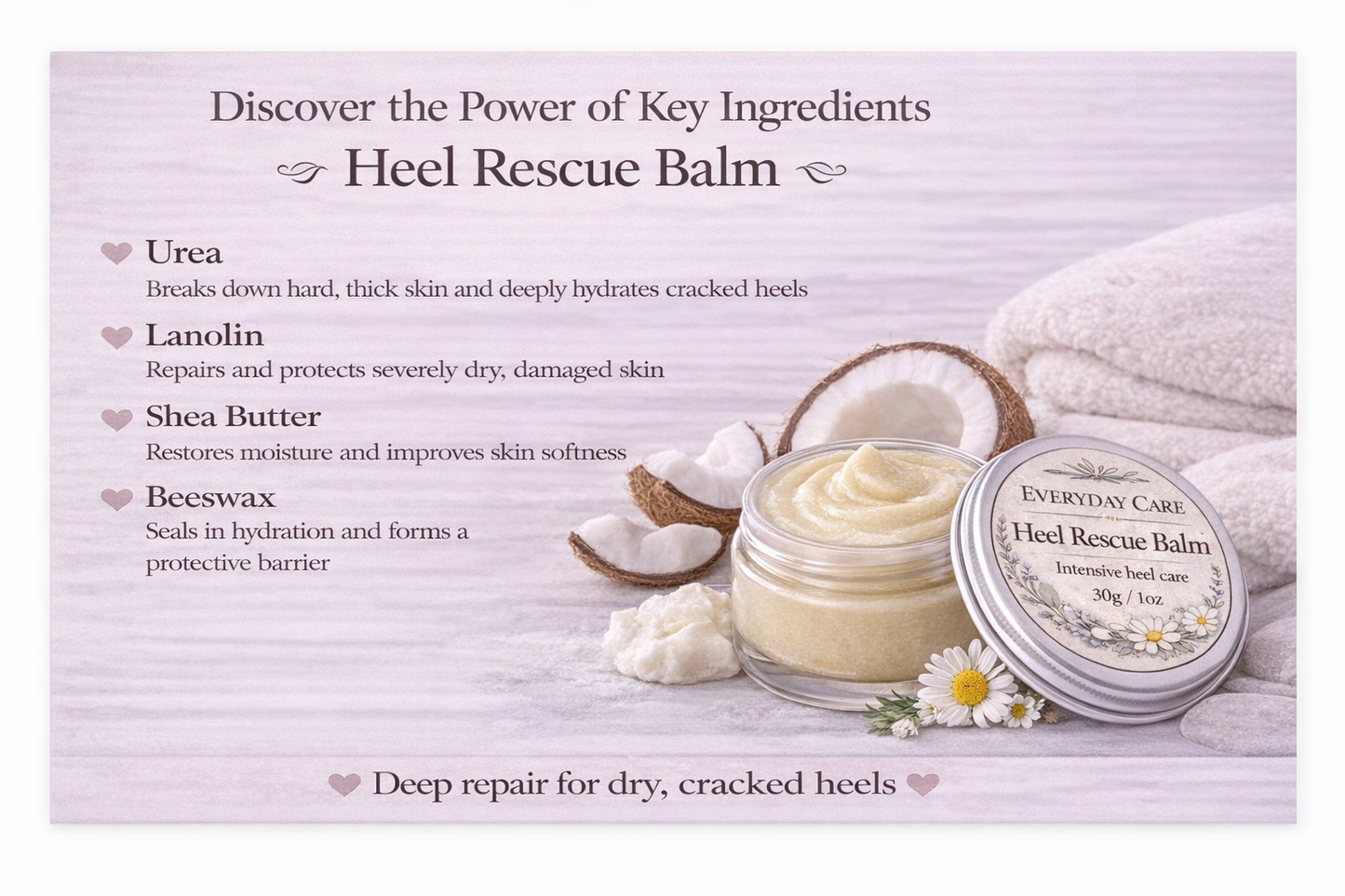 Heel rescue balm