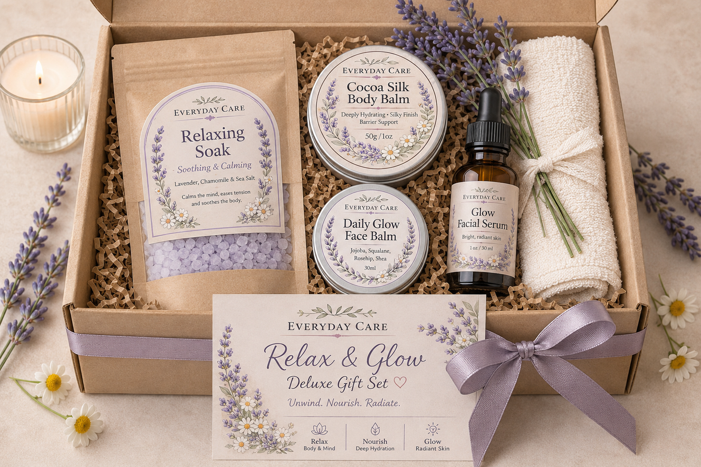Relax & Glow set